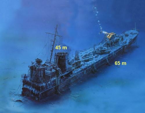 Submerged escort destroyer TA 36 Stella Polare