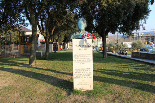 A bust of Kazimir Renčelj