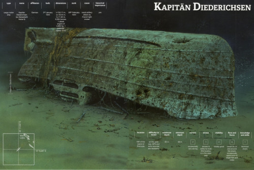 Submerged cargo motor ship Kapitan Diederichsen
