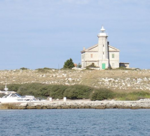 Lighthouse islet Trstenik
