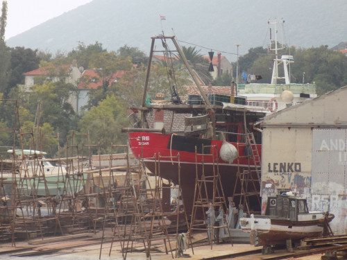 Traditional shipyard in Nerezine